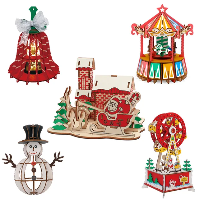 Wooden toys Christmas series
