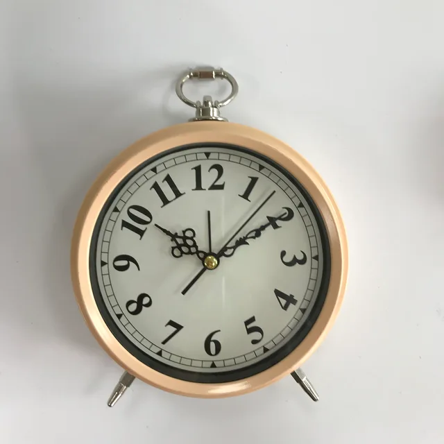15.5CM Antique plastic alarm clock