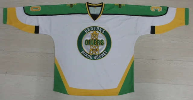 100% Sublimation Printing Polyester Dry Fit Men Long Sleeve Hockey Jersey