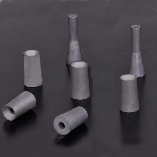 Tungsten carbide blast nozzle