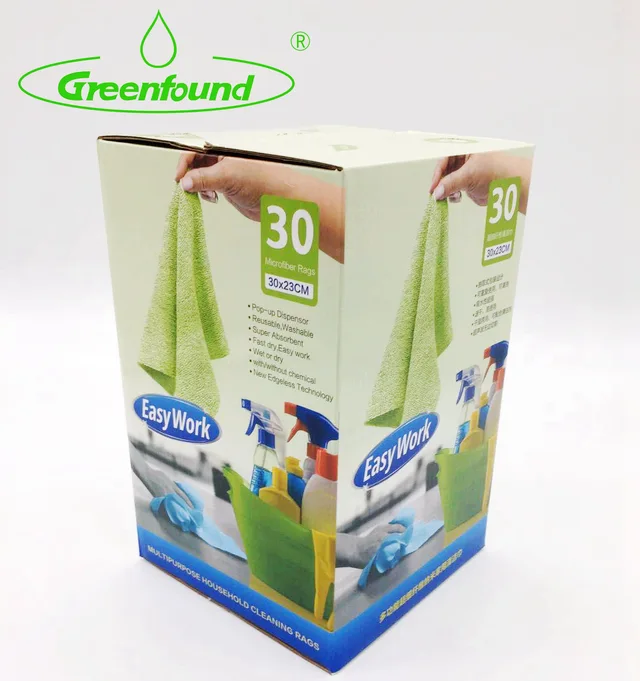 Edgeless Microfiber Cleaning Rags 30PK GRAB A RAG