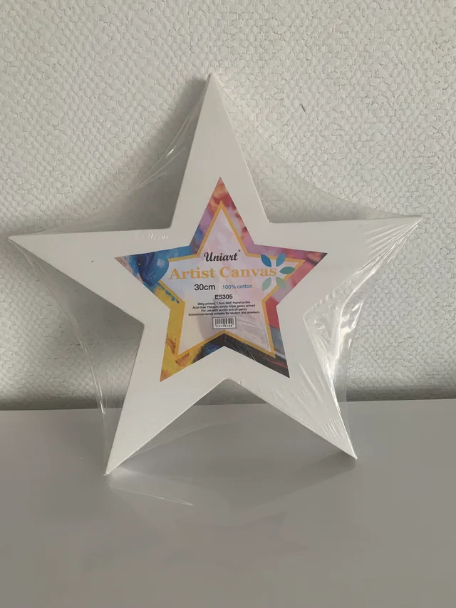 Star shape canvas
