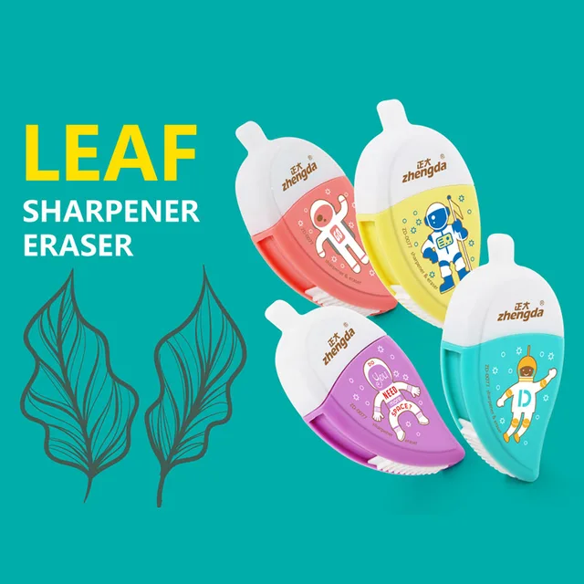 Zd-0077 Leaf Sharpener With Eraser