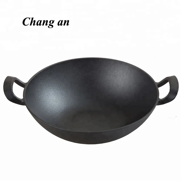 Cast iron wok