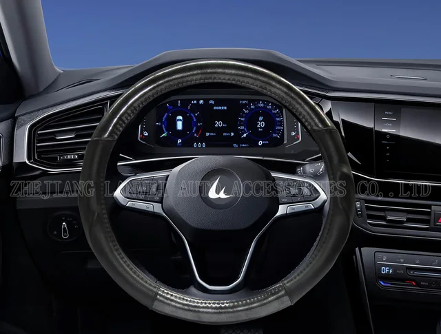 Comfortable Wooden grain car steering wheel cover
