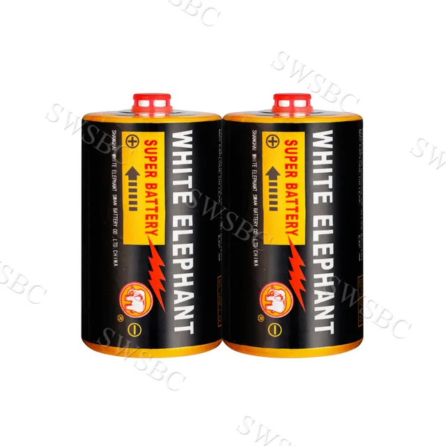 White Elephant R20 D Um-1 Carbon Zinc Battery