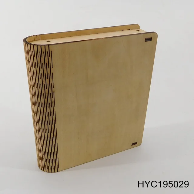 Small book shape wooden packaging box