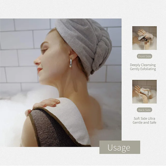 Organic Wash Cloth - Organic face wash cloth -natural exfoliating wash cloth