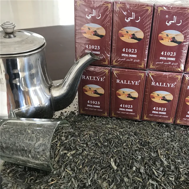 China Green Tea 41022 The Rallye Chunmee Tea For Mauritania Senegal Mali