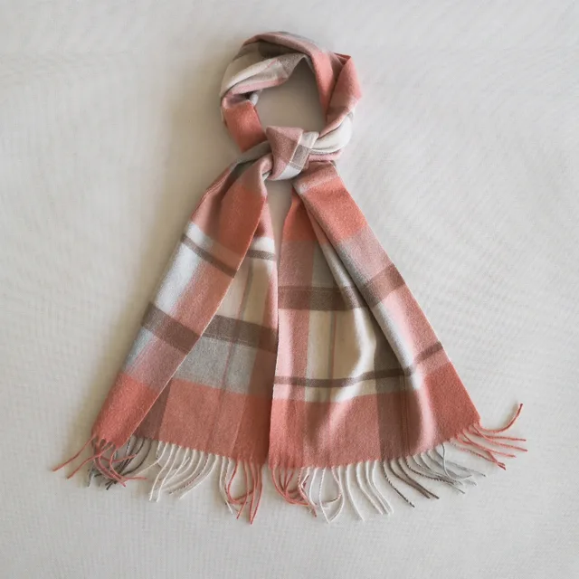 Woolen Cashmere Plaid Scarf