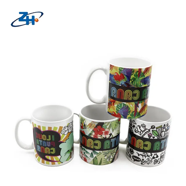 11oz ceramic sublimation coffee mug customized DIY heat transfer printing mug