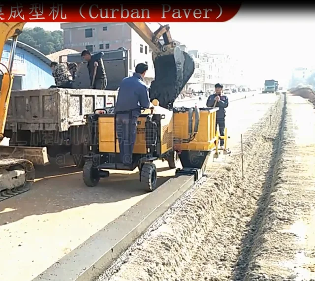High Quality Curbstone Making Machine Automatic Curb Paver