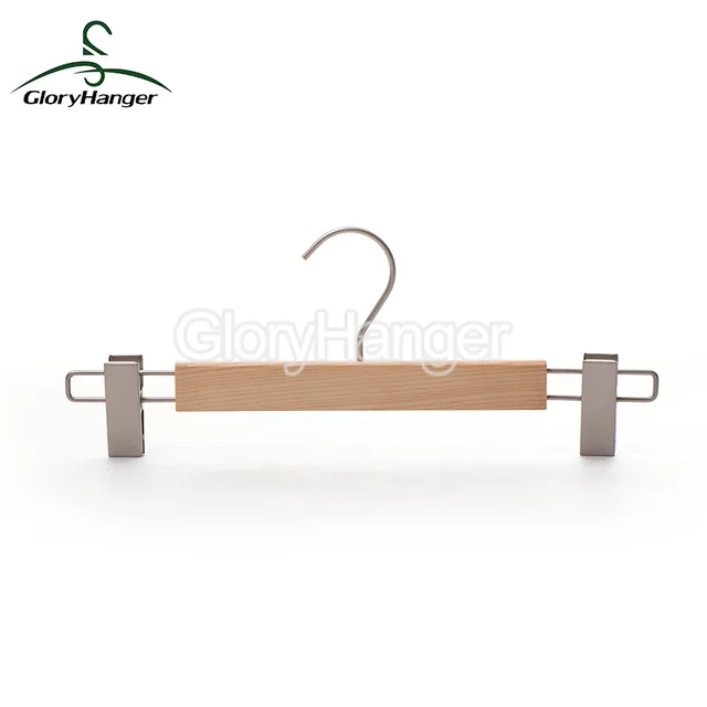 Wood pants hanger