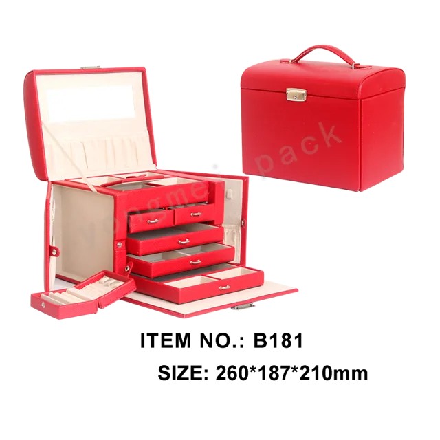 Multifunctional large capacity jewelry storage box jewelry box