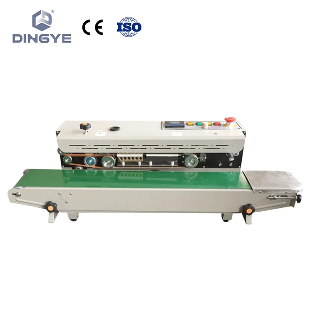 Continuous band sealer with gas flushing