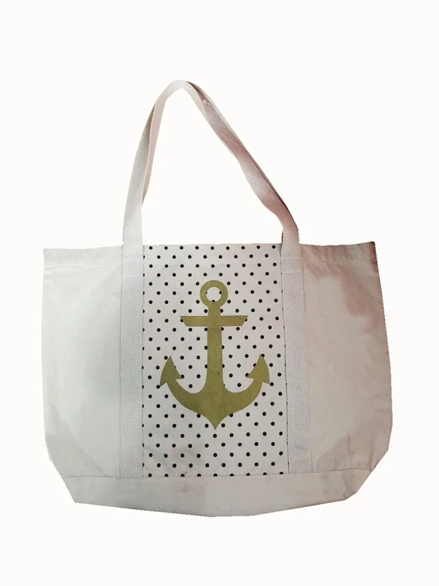 100%cotton canvas bag, Cotton fabric tote bag, Dual handle bag