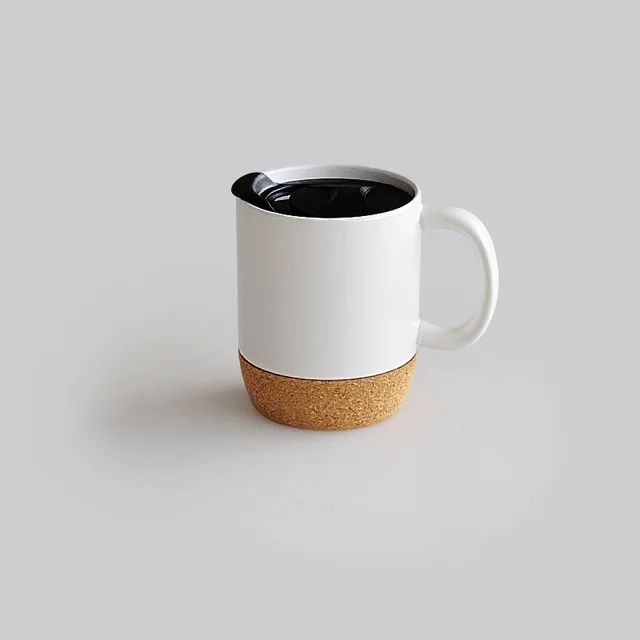 Ceramic Coffee Mug With Insulated Cork Bottom
