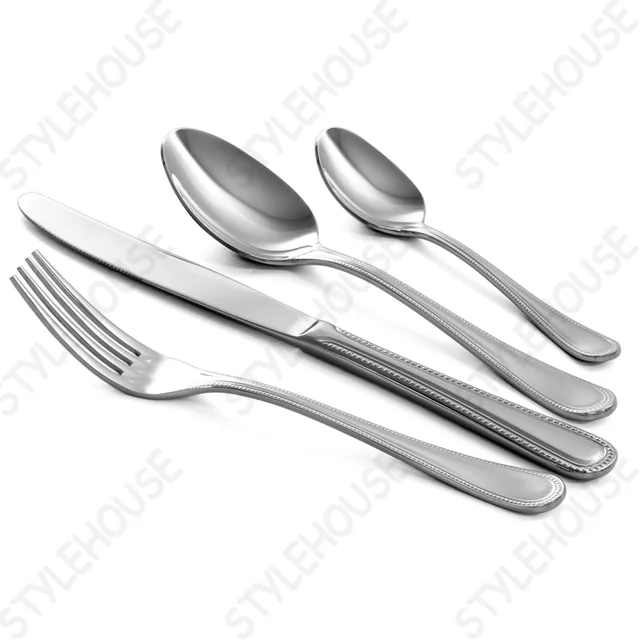 Stainless steel cutlery - bead design