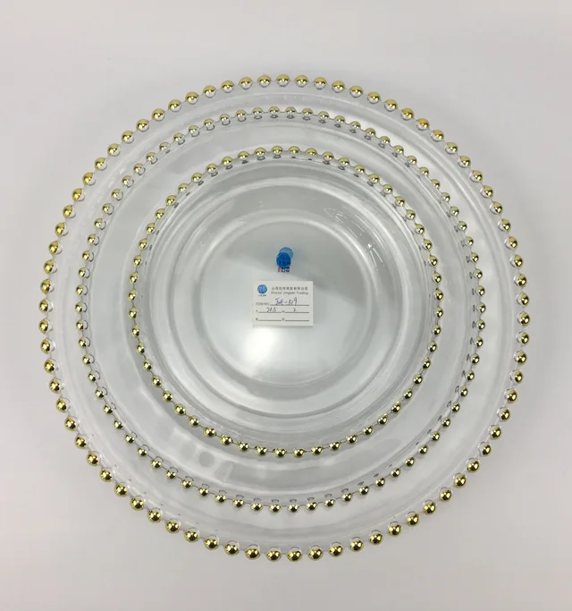 Beads Charger Plates And Cake Stands