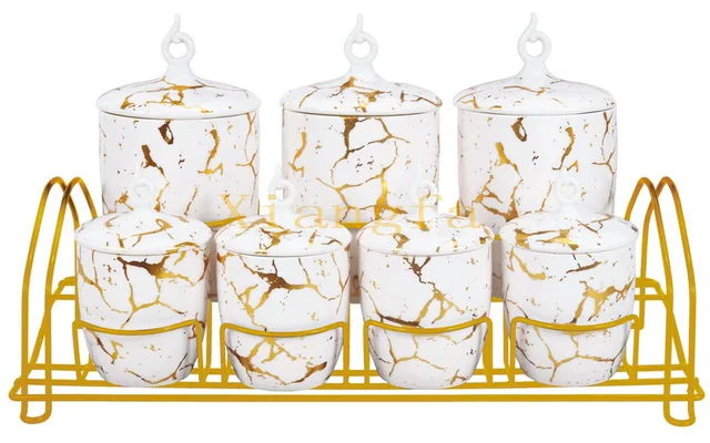 Sugar Pot 7Pcs with Rack