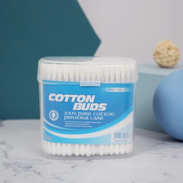 #1 A Plastic cotton buds in monobloc PP canister