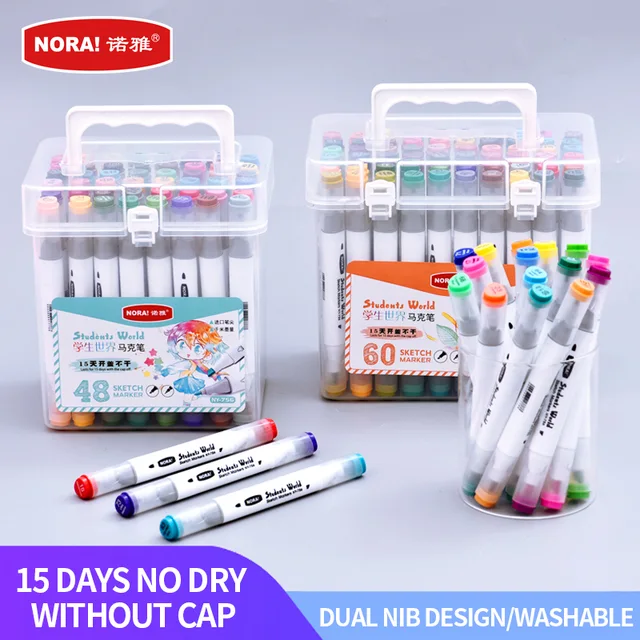 Water-based Triangle dual nibs sketch marker