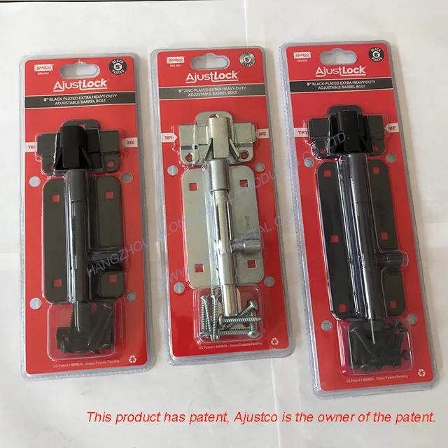 Extra Heavy-duty ajustable barrel bolt