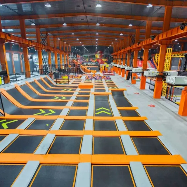 Indoor amusement trampoline park