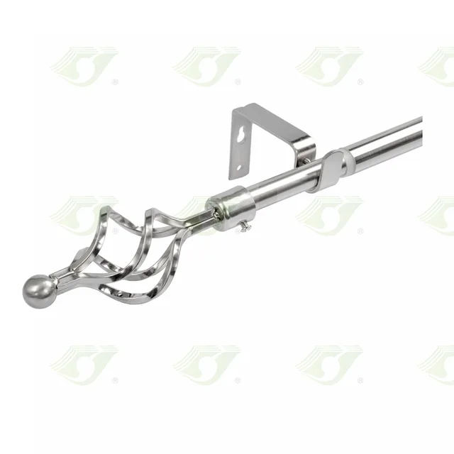 16/19mm curtain rod set High quality telescopic curtain pole with OEM brand