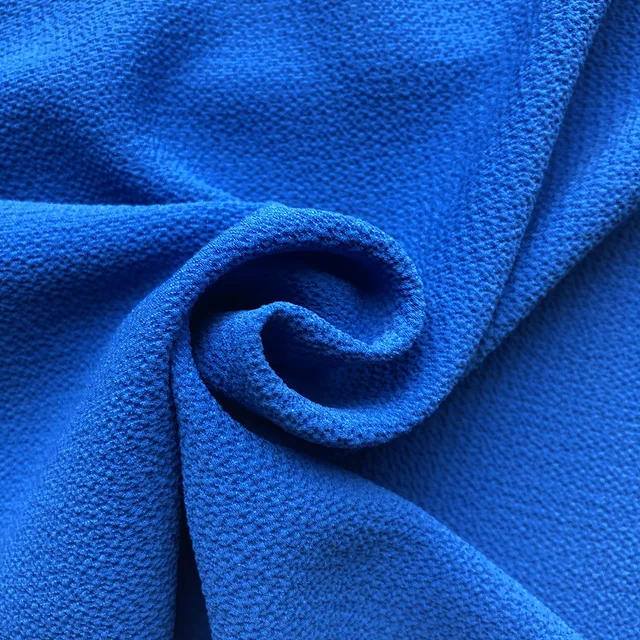 Poly spandex seersucker fabric