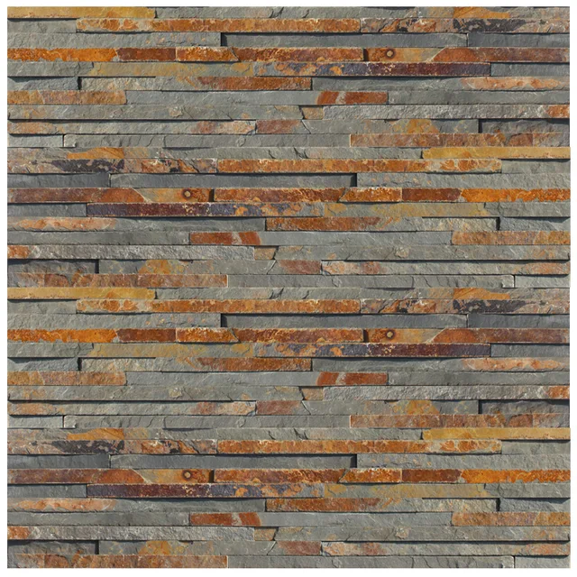 Landscaping stacked slate stack stone waterfall