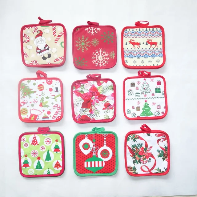Kitchen pot holder Christmas design printed