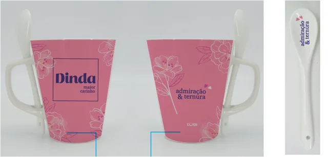 260cc New Bone Mug With Spoon