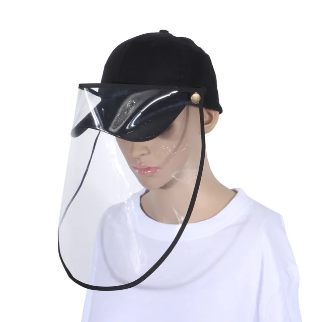 Cheap baseball cap with face shield