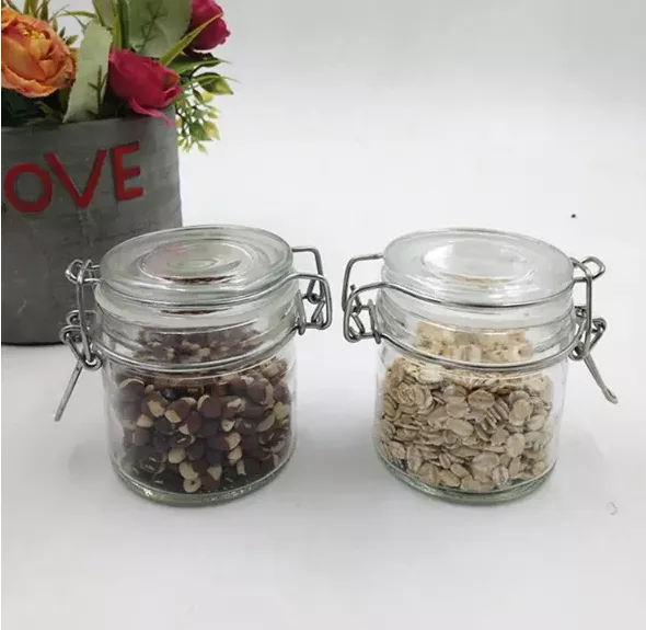 200MLHigh quality glass food jam storage jar with lid