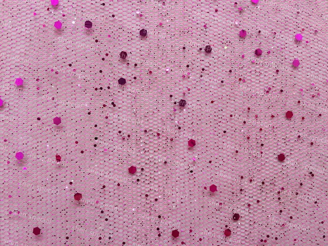 Decoration fabric tulle mesh with glitter