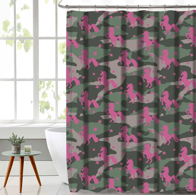 Polyester Canans Poly Slub Shower Curtain with Hooks Set, Calabash Hook
