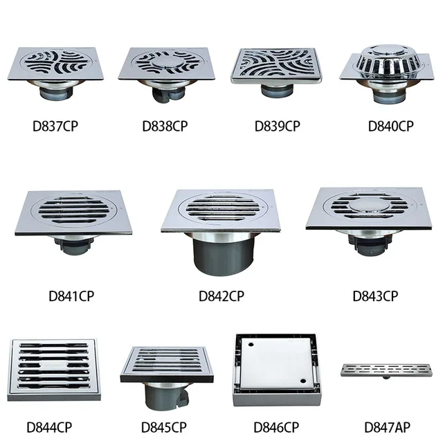 Bravat Stainless Steel Floor Drain