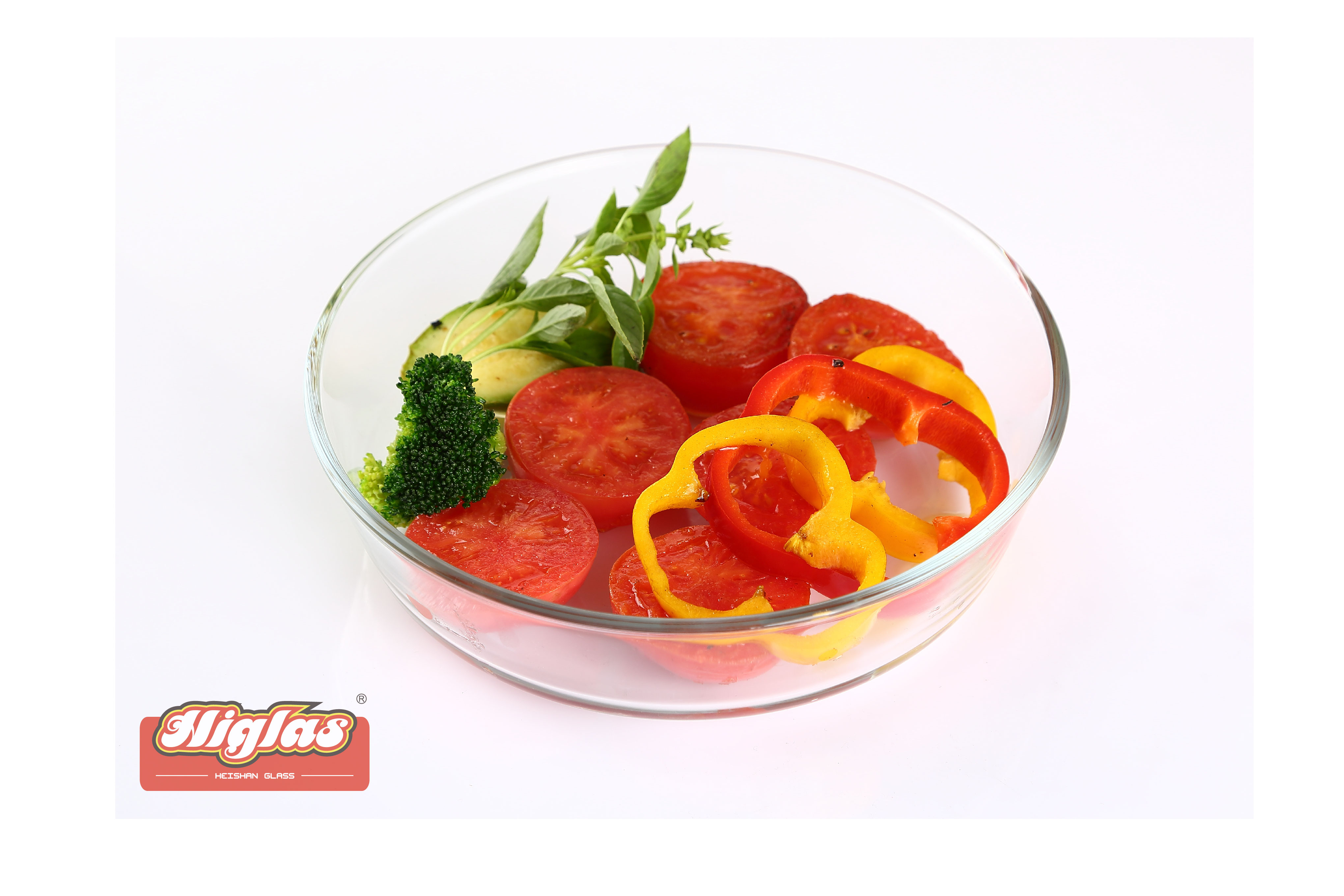 1.5l/2.1l/3.0l Round Borosilicate Glass Baking Dish
