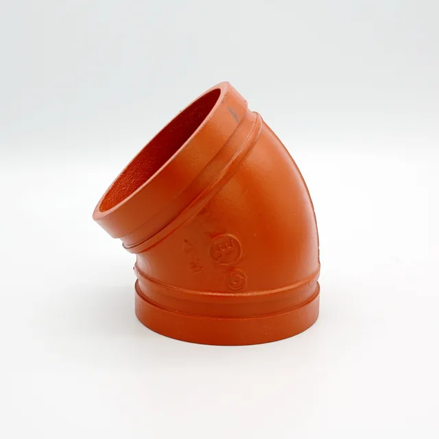 Ductile Iron Grooved pipe fittings 45 degree elbow