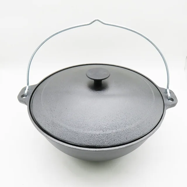 Russian Cast Iron Cauldron Kazan Qazan Qozon Plov Pilaf Shorpa Uzbek Wok