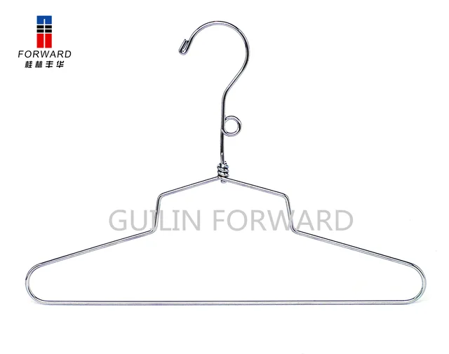 Metal hanger with chrome plated