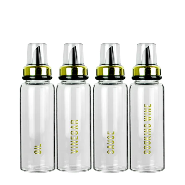 Borosilicate glass Oil bottle L size in gold