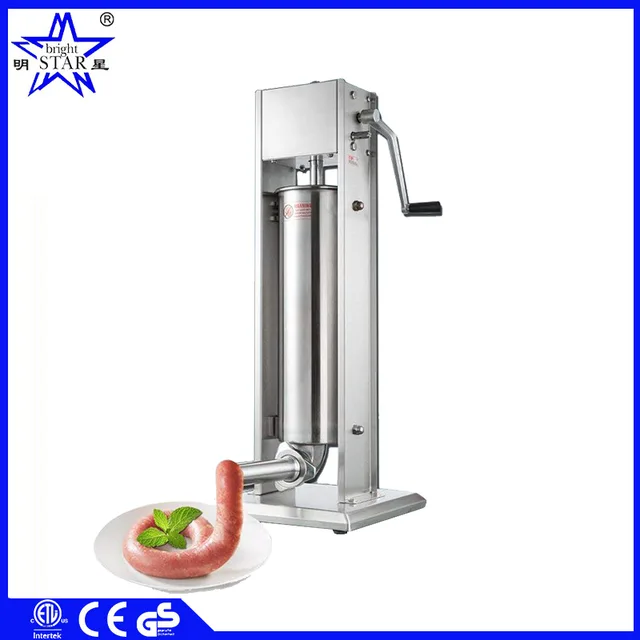 Manual stainless steel sausage stuffer