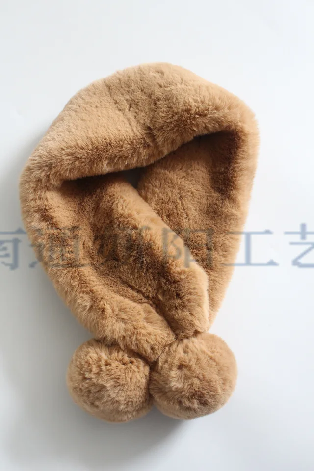 Autumn/winter 2020 simple style plush scarf false hair scarf popular knitting 513-37
