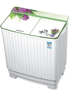 Small double barrel washing machine