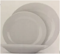 12pcs Round Porcelain Dinner Set With 9" Dinner Plate And Plates