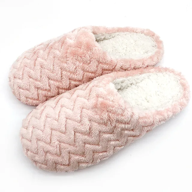 Lds Fannel Mule Slipper