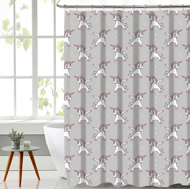 Polyester Canans Poly Slub Shower Curtain with Hooks Set, Calabash Hook