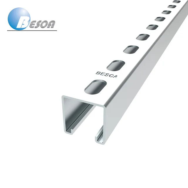 C Type Strut Channel with Channel Closures